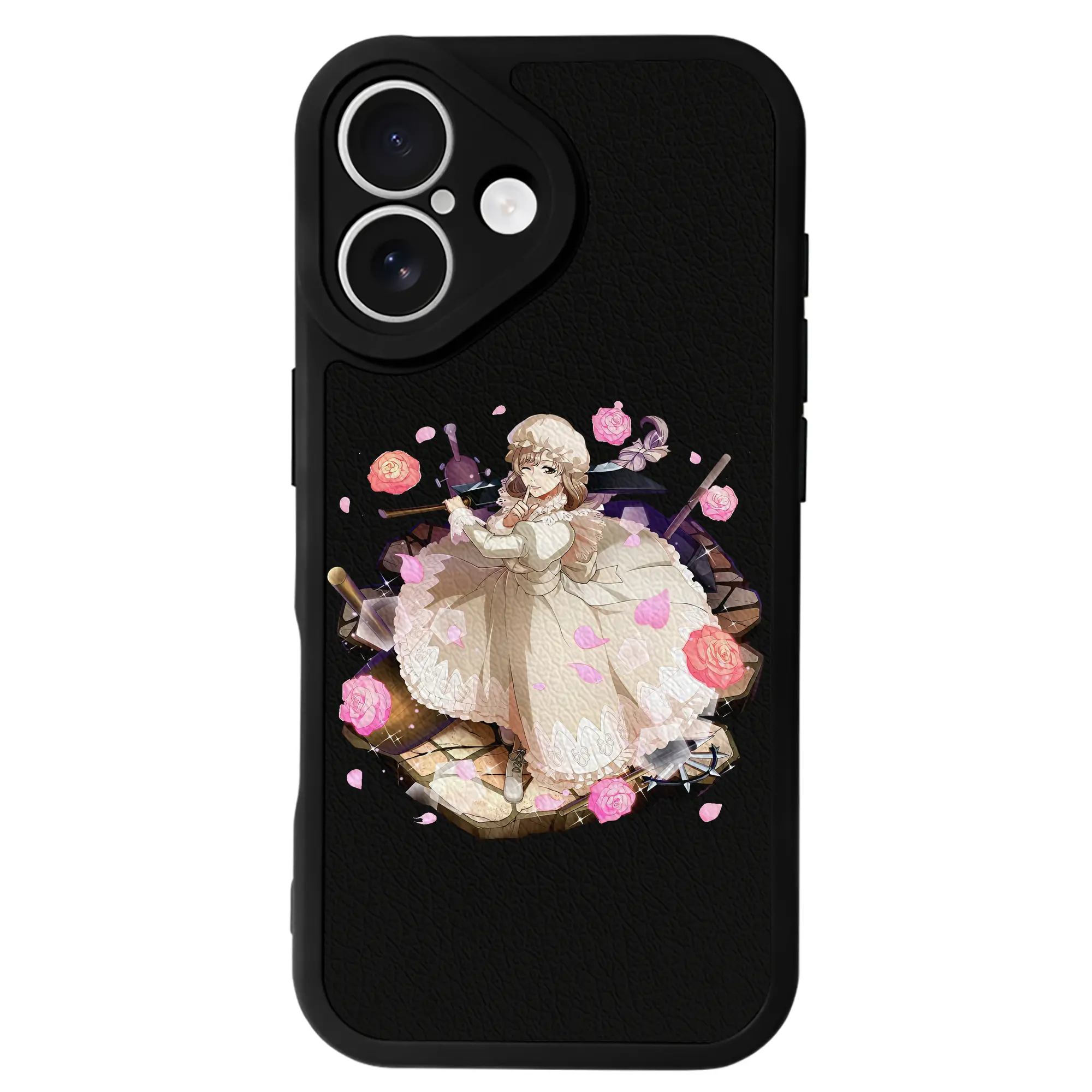 はたらく細胞 グッズ,マクロファージ - IPhone 16シリーズ対応 ・ シリコンスマホケース ・ レザー調 ・ 高精度フィット ・ 耐衝撃 ・ ワイヤレス充電対応 ・ 精密カット